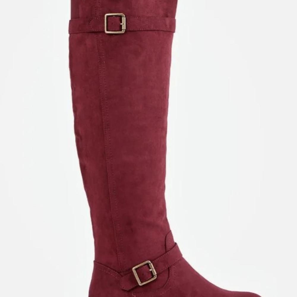 Just Fab size 8 Burgundy - Picture 3 of 10